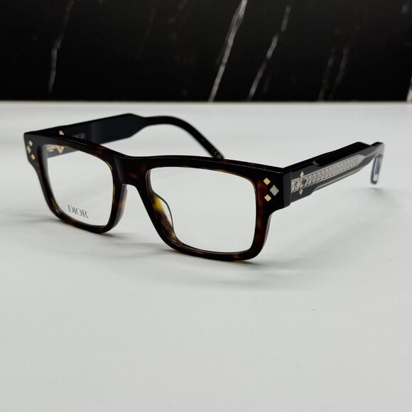 NEW CD DIAMONDO S3I 2000 DIOR SQUARE HAVANA EYEGLASSES DIOR - Picture 1 of 10
